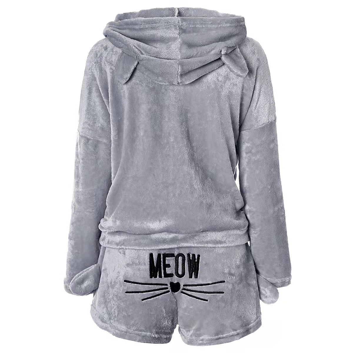 Wholesale women's autumn and winter plus size pajama set 2pcs