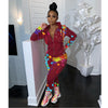 Splash printed sweater 2pc set