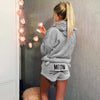 Wholesale women's autumn and winter plus size pajama set 2pcs