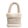 Lamb hair splicing portable water bucket fur bag