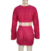 Long Sleeve Mesh Wave Pattern Sexy Short Dress