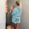 Wholesale women's autumn and winter plus size pajama set 2pcs