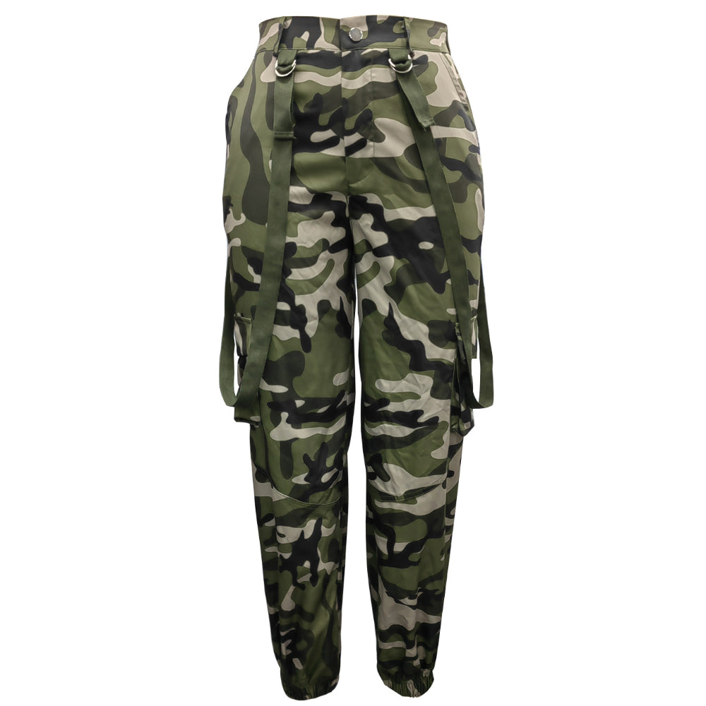 Camouflage All-Match Ankle Banded Overalls