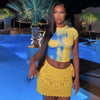 3D Printed Slim-Fit round Neck Top