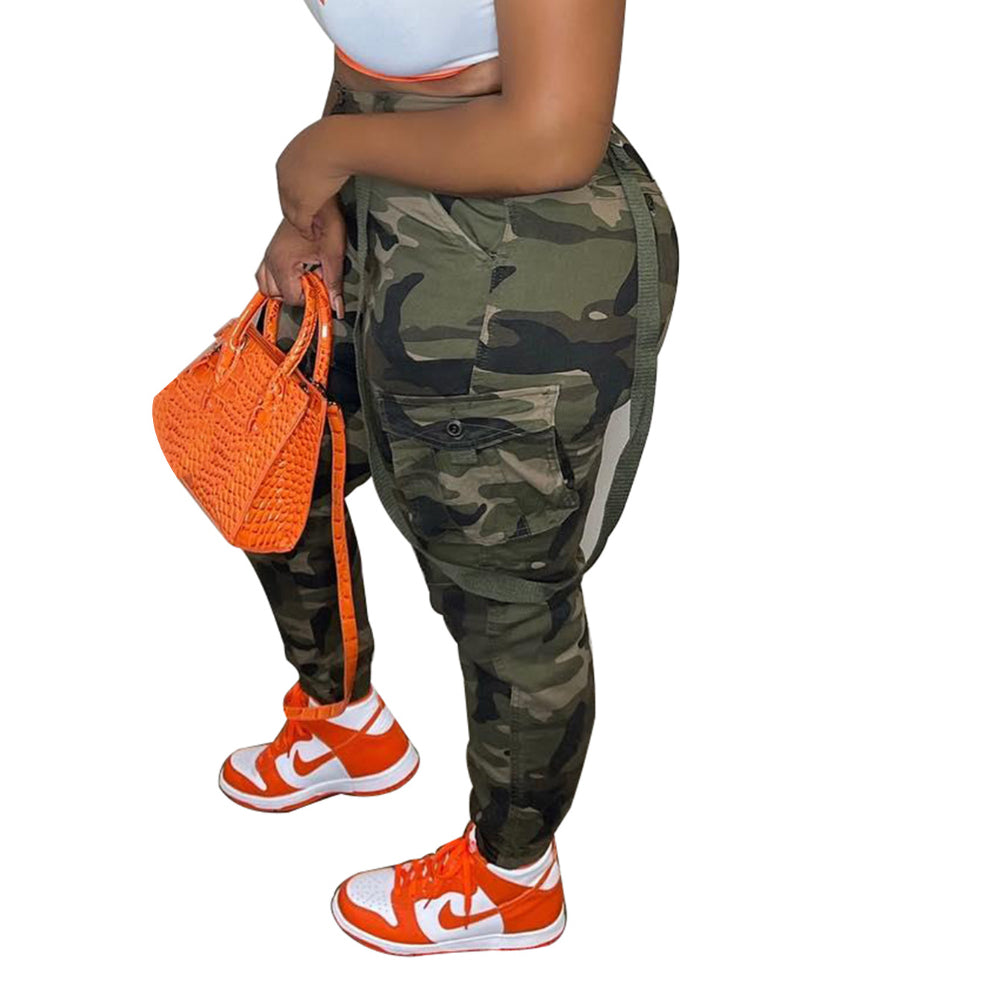 Camouflage All-Match Ankle Banded Overalls