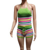 Knitted Backless Halter Top & Bottom 2PC Set