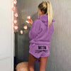 Wholesale women's autumn and winter plus size pajama set 2pcs