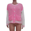 Candy Color Baseball Casual Knitted Jacket Coat