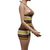 Knitted Backless Halter Top & Bottom 2PC Set