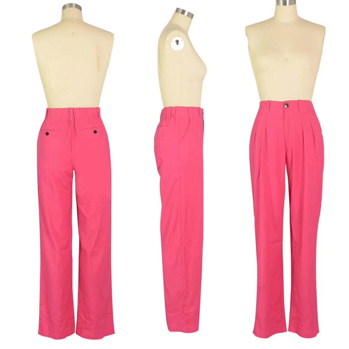 Linen Cotton Breathable Straight Casual Trousers