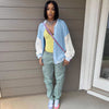 Candy Color Baseball Casual Knitted Jacket Coat