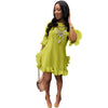 Solid Pleated Dress