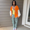 Candy Color Baseball Casual Knitted Jacket Coat