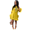 Solid Pleated Dress