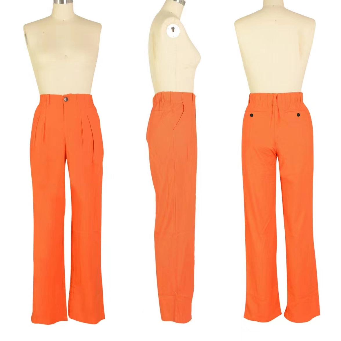 Linen Cotton Breathable Straight Casual Trousers