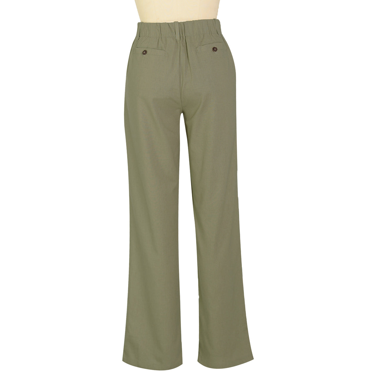 Linen Cotton Breathable Straight Casual Trousers