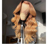 Honey Brown Highlights Super Loose Wave Lace Frontal Wig - Janine’s Boutique