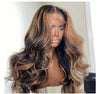 Highlights Honey Brown Loose Body Wave Lace Frontal Wig - Janine’s Boutique