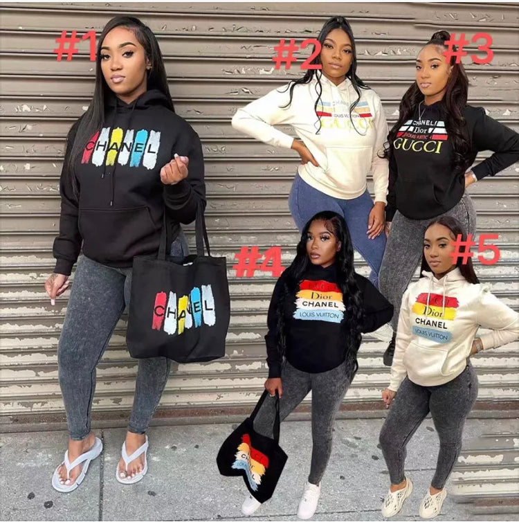 Fashion Hoodie and Bag Set