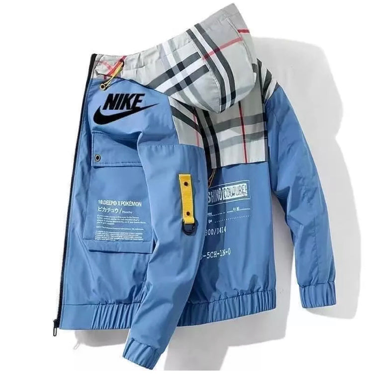 Checker Hoodie Windbreaker