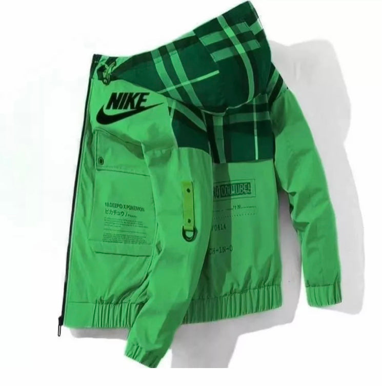 Checker Hoodie Windbreaker