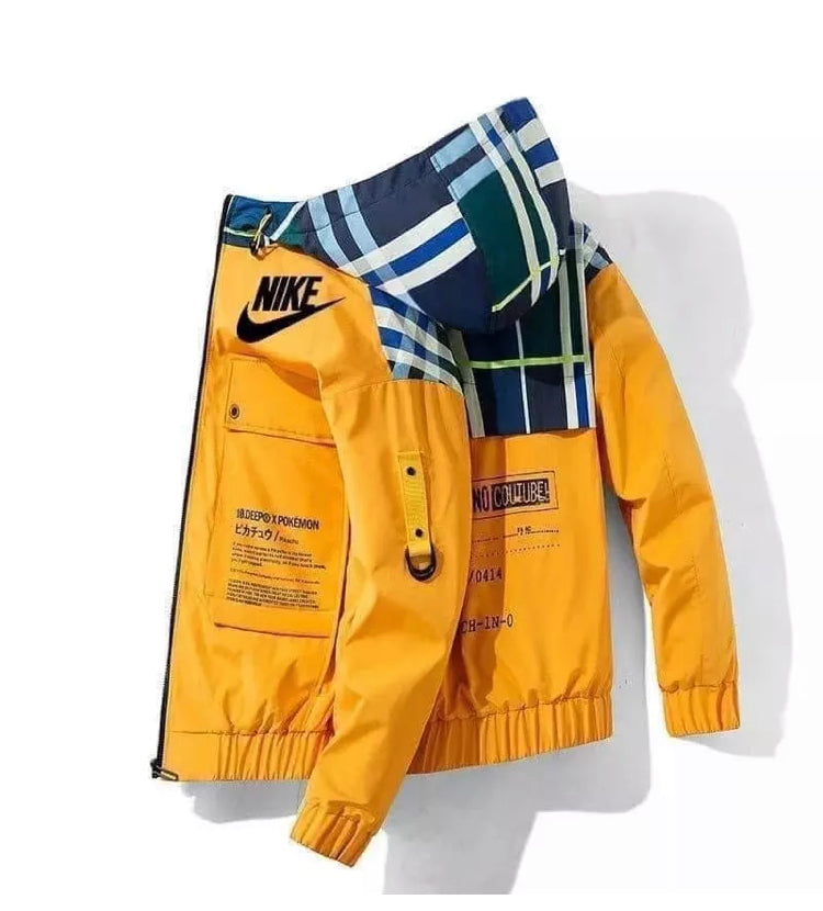 Checker Hoodie Windbreaker