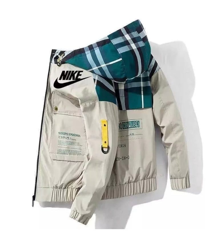 Checker Hoodie Windbreaker