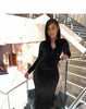 Women's Velvet Suede Tight Dress