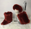 Adult Faux Fur Headband/Boots/Bag Set