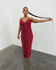 Strap Style Knitted Sleeveless Hollow Out V-neck Dress