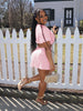 Popcorn Fabric Skirt Two-Piece Set