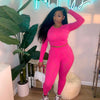 Sexy Cutout Ripped High Waist Tight Trousers 2PC Set
