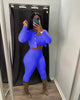 Solid Color Knitted Sweater Sexy Slim-Fit Cardigan 3PC Set