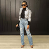 Stretch Washed High-rise Wide-leg Denim Trousers