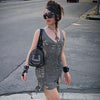 Hollow Sleeveless Suspender Dress