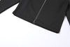 Stand Collar Zippered Long Sleeve Top High Waist Tight Trousers Set