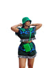 Tassel Batwing Sleeve T-shirt Top and Shorts 2pc set