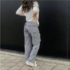 Hip Hop Style Low Waist Multi-Pocket Casual Pants