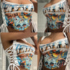 Strap Printed Spaghetti Top