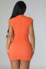 Bubble Solid Color Pullover Sleeveless Dress
