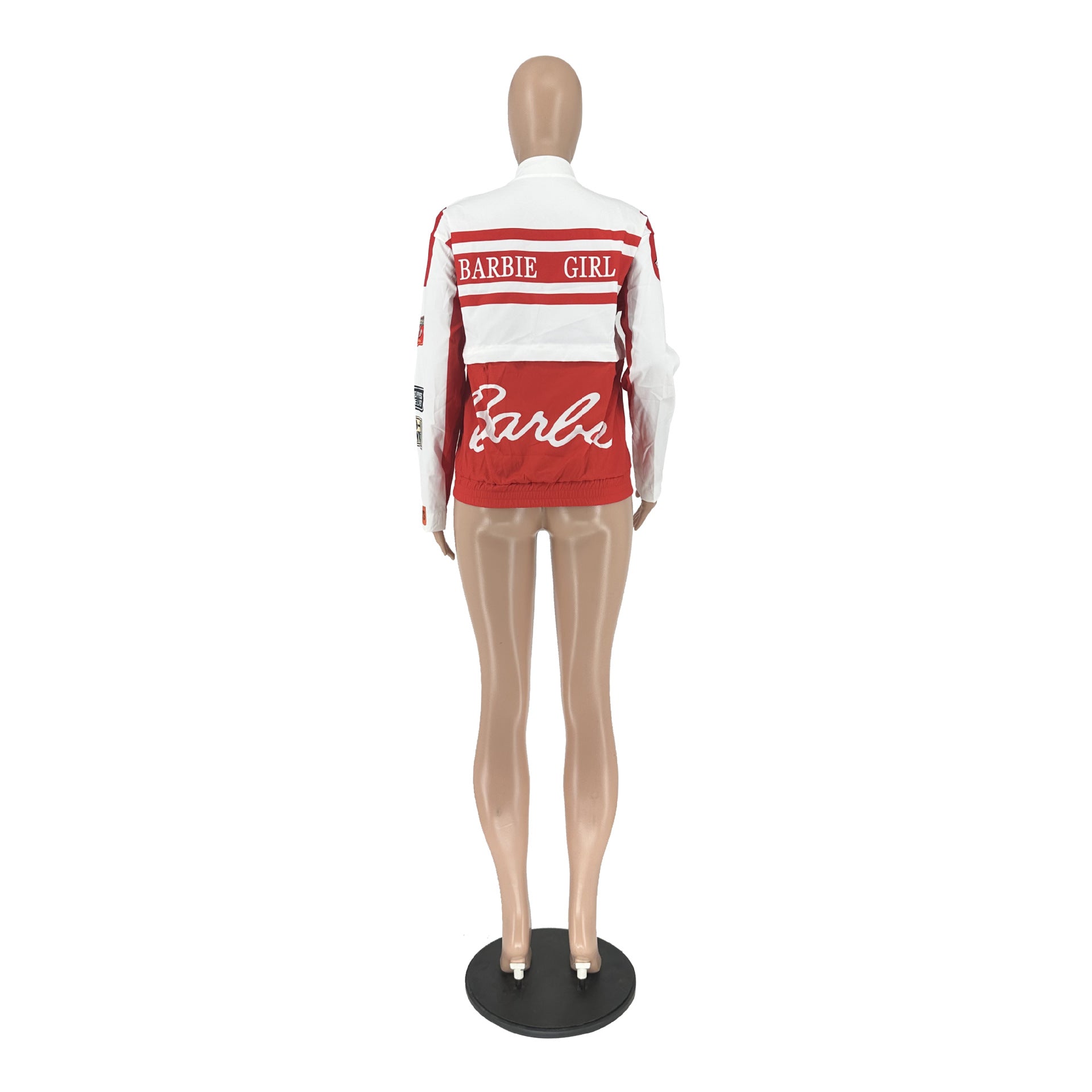 Motorcycle style detachable jacket short skirt 2PC set