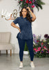 Printed Leisure Sports Two-Piece Set