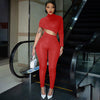 Tight solid color irregular umbilical jumpsuit pants