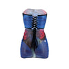 Lace-up Waist Butterfly Print 2PC Skirt