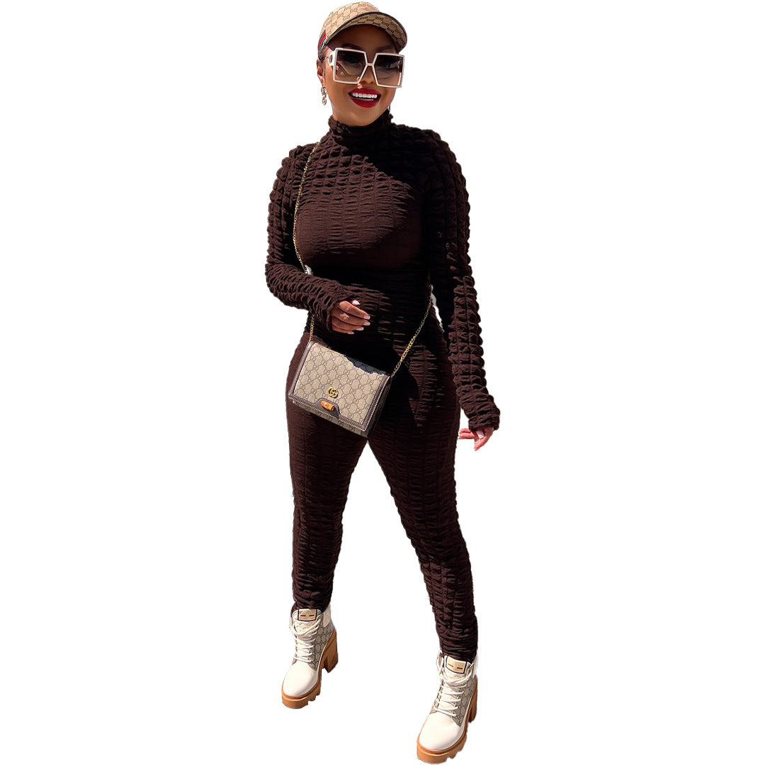 Plaid Two-Way Wear Jumpsuit