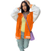 Candy Color Baseball Casual Knitted Jacket Coat
