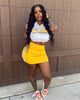Printing Lapel Sexy Two-Piece Set