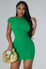 Bubble Solid Color Pullover Sleeveless Dress