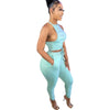 Solid Color Pleating Vest 2PC Set
