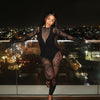 Butterfly Tight Long Sleeved Jumpsuits
